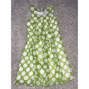 Speechless Girls Green White Polka‎ Dot Dress Sz 8 Ruffle Sleeveless Easter